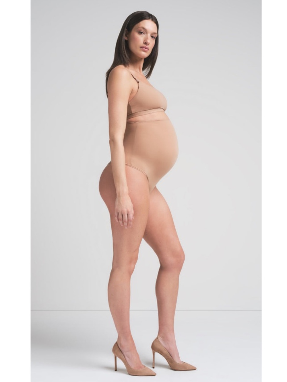 NWT FITS EVERYBODY MATERNITY HIGH-WAISTED THONG Size M